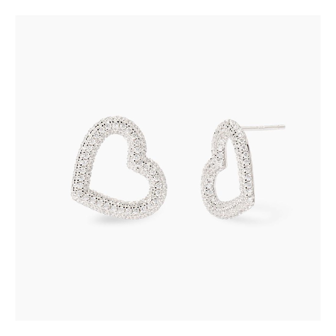 MABINA 563922 Orecchini cuore in zirconi