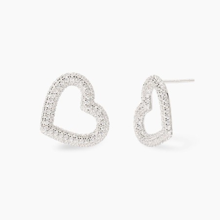 MABINA 563922 Orecchini cuore in zirconi