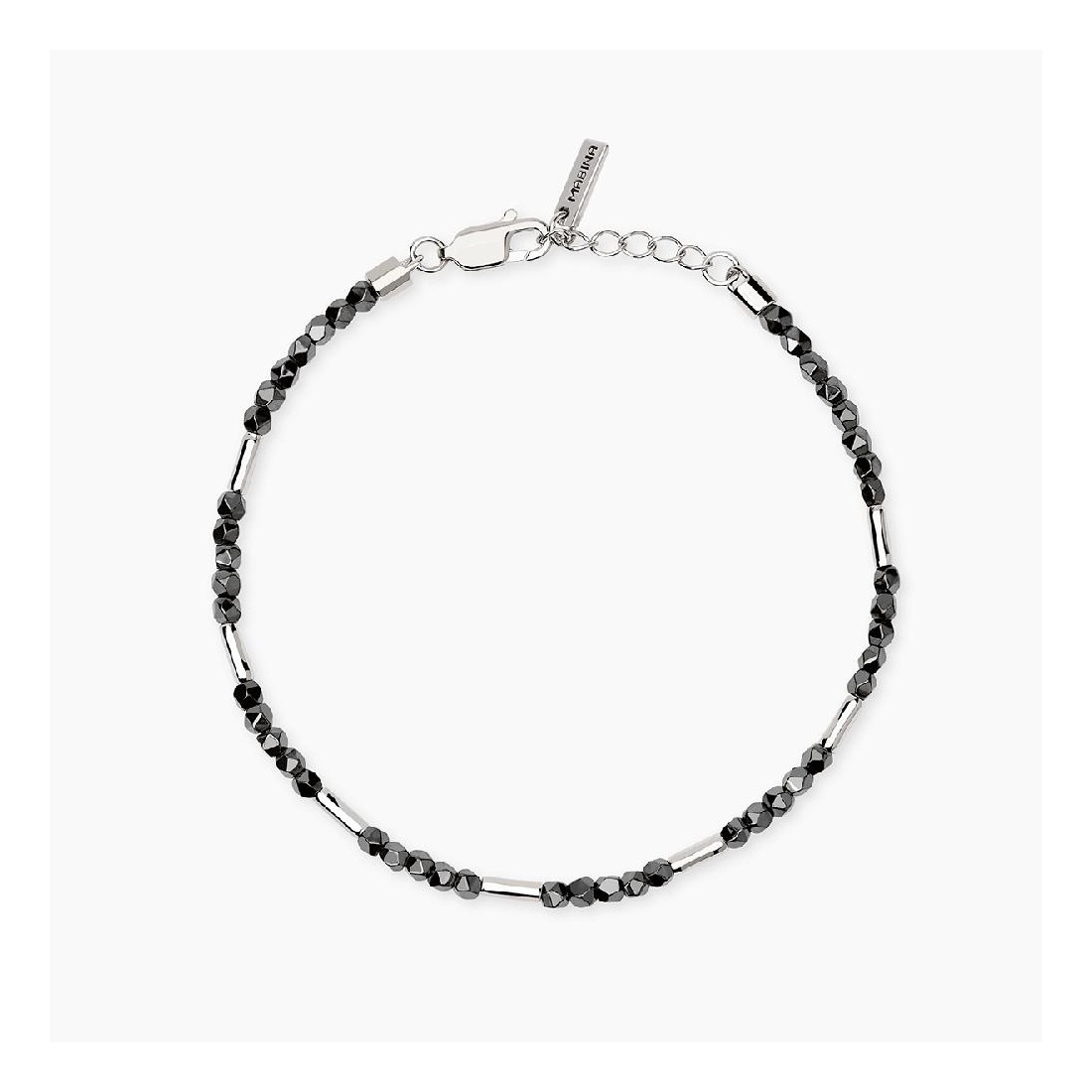 MABINA 534117 - Bracciale in argento 925/°°° bambù ed ematite