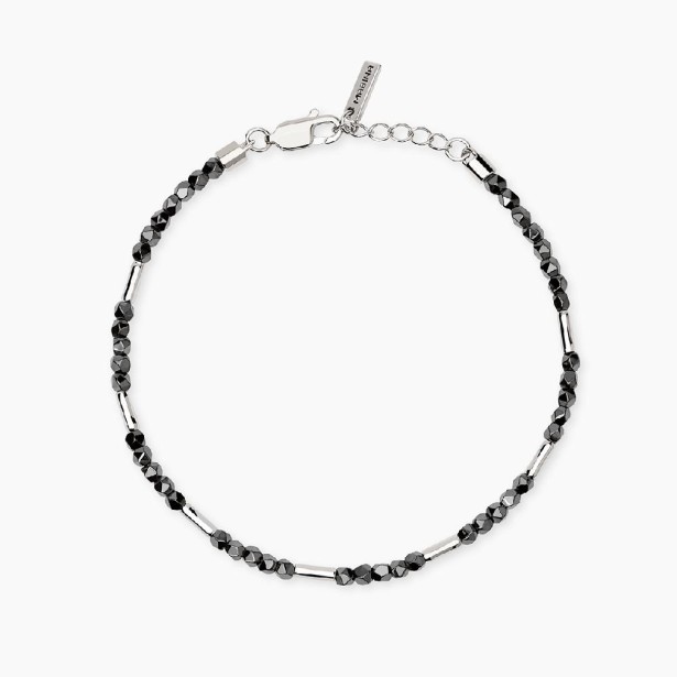 MABINA 534117 - Bracciale in argento 925/°°° bambù ed ematite