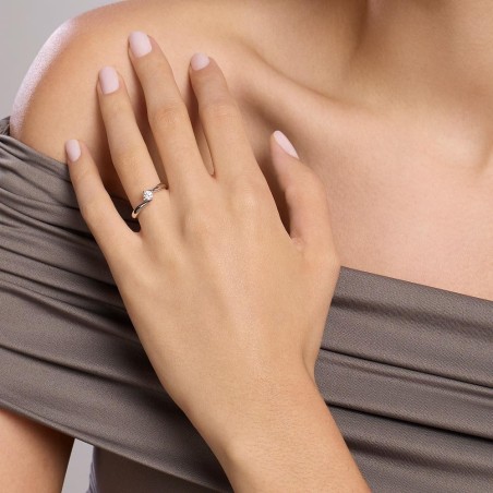 MABINA 523474 - Anello in argento 925/°°°  trilogy e diamanti lab-grown