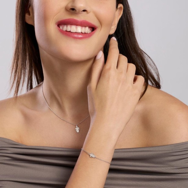 MABINA 534067 - Bracciale in argento 925/°°°  e diamanti lab-grown