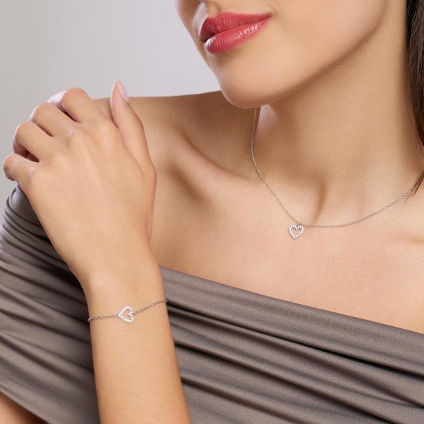 MABINA 534071 - Bracciale in argento 925/°°°  e diamanti lab-grown