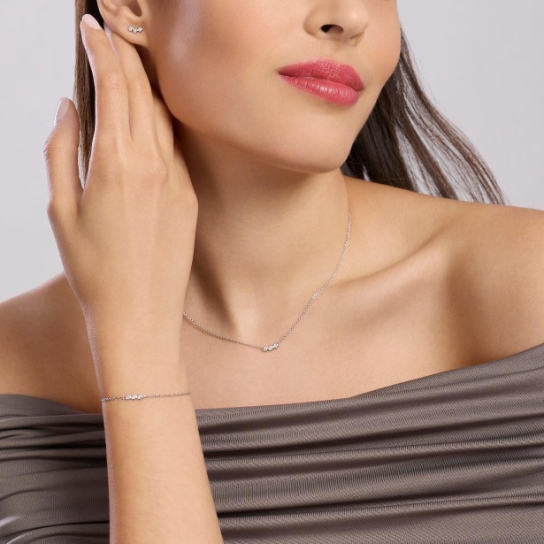 MABINA 534073 - Bracciale in argento 925/°°°  e diamanti lab-grown