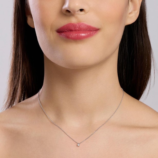 MABINA 553804 - Girocollo in argento 925/°°°  e diamanti lab-grown