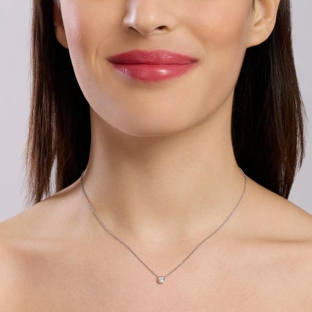 MABINA 553806 - Girocollo in argento 925/°°°  e diamanti lab-grown