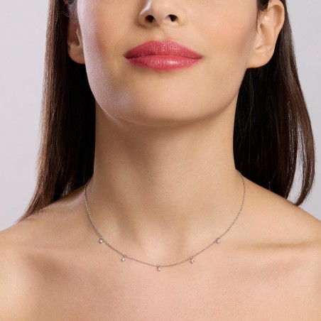 MABINA 553812 - Girocollo in argento 925/°°°  e diamanti lab-grown