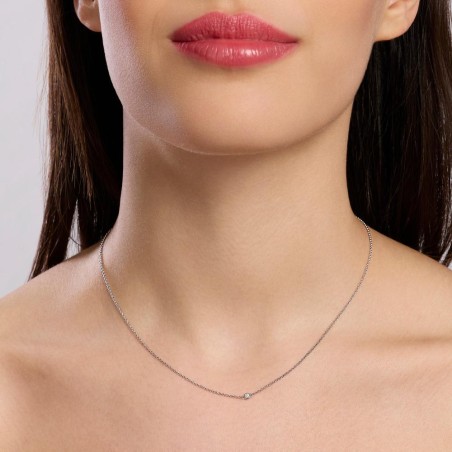 MABINA 553813 - Girocollo in argento 925/°°°  e diamanti lab-grown