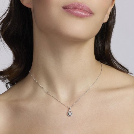 MABINA 553826 Girocollo con pendente in zirconi