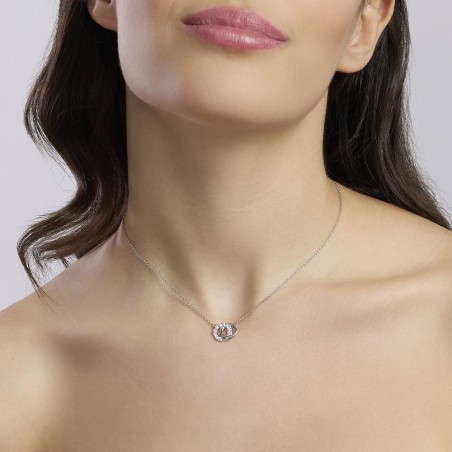 MABINA 553833 Girocollo doppio cerchio