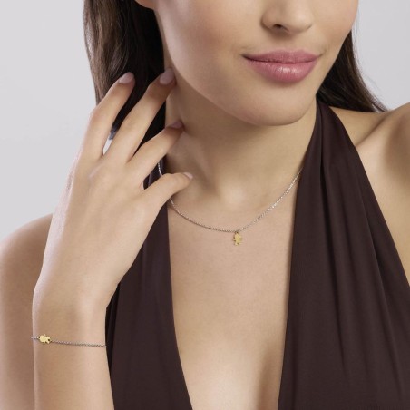 MABINA 553853 - Girocollo in argento 925/°°° e oro 9Kt