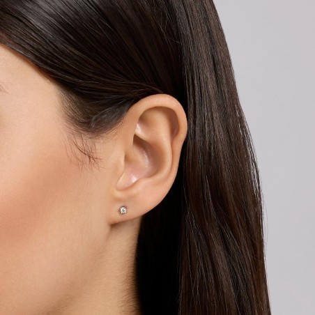 MABINA 563893 - Orecchini in argento 925/°°°  e diamanti lab-grown