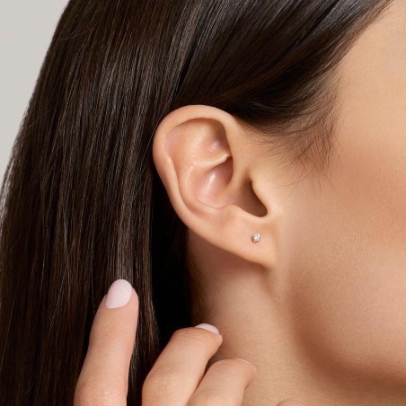 MABINA 563894 - Orecchini in argento 925/°°°  e diamanti lab-grown