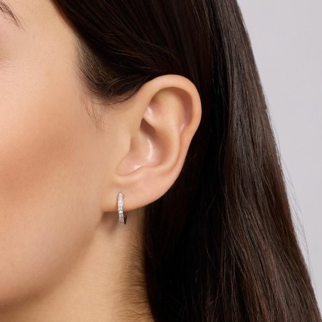 MABINA 563903 - Orecchini in argento 925/°°°  e diamanti lab-grown