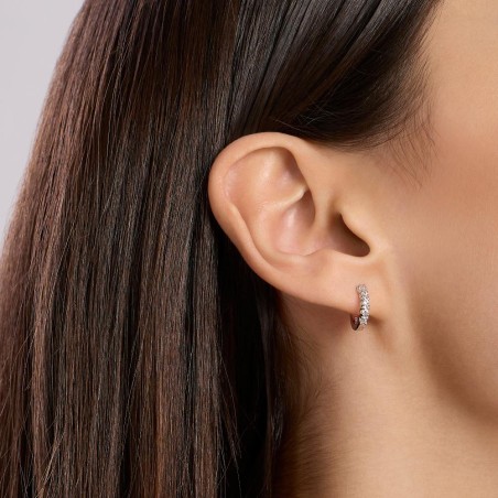 MABINA 563904 - Orecchini in argento 925/°°°  e diamanti lab-grown