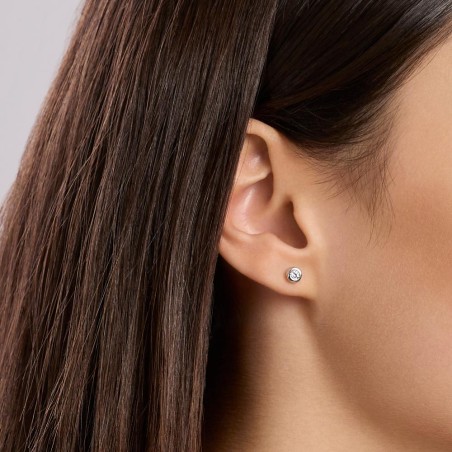 MABINA 563905 - Orecchini in argento 925/°°°  e diamanti lab-grown