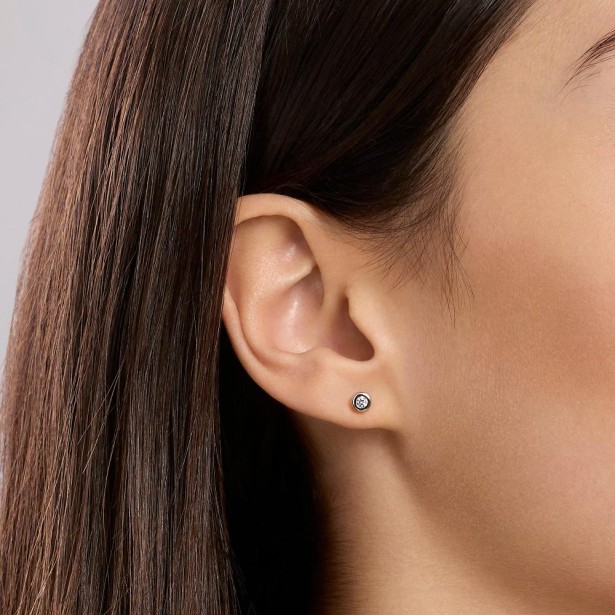 MABINA 563907 - Orecchini in argento 925/°°°  e diamanti lab-grown