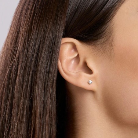 MABINA 563909 - Orecchini in argento 925/°°°  e diamanti lab-grown