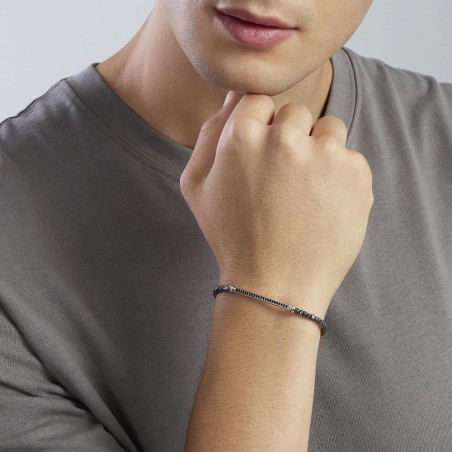 MABINA 534090 - Bracciale in argento 925/°°° ematite e zirconi