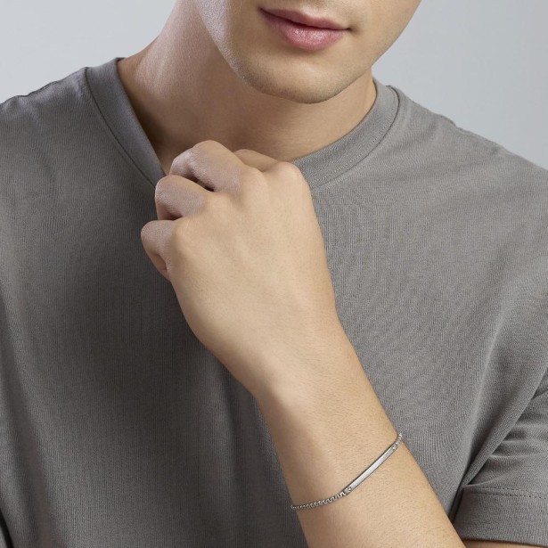 MABINA 534095 - Bracciale in argento 925/°°° e elementi placcati oro 18Kt