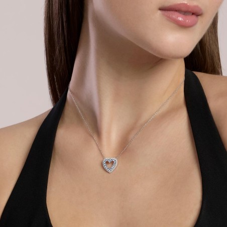 MABINA 553817 - Girocollo in argento 925/°°° acquamarina sintetica e zirconi