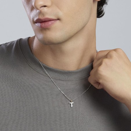 MABINA 553820 - Collana in argento 925/°°° ed elemento placcato oro 18Kt