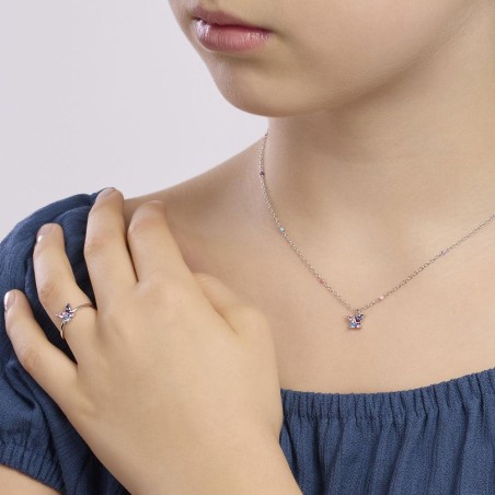 MABINA 553692 - Girocollo in argento 925/°°° smalto tormalina sintetica e zirconi