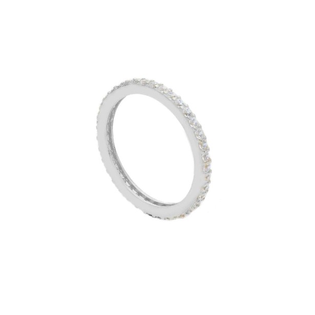 Anello eternity in argento 925/ooo e zirconia cubica