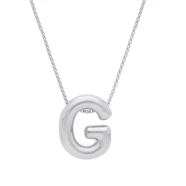 Girocollo in argento 925/°°° con iniziale