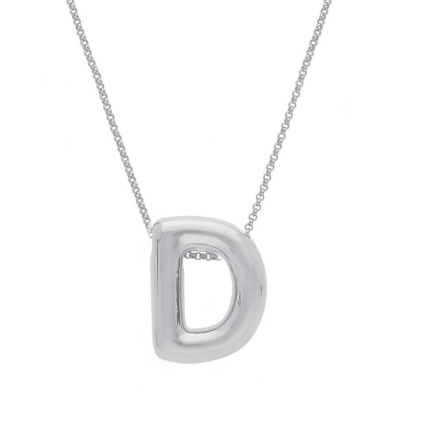 Girocollo in argento 925/°°° con iniziale