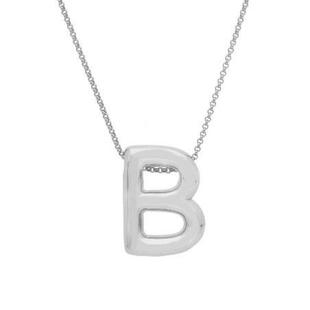 Girocollo in argento 925/°°° con iniziale