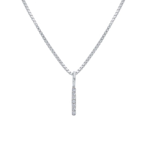 Girocollo in argento 925/°°° e zirconia cubica con iniziale