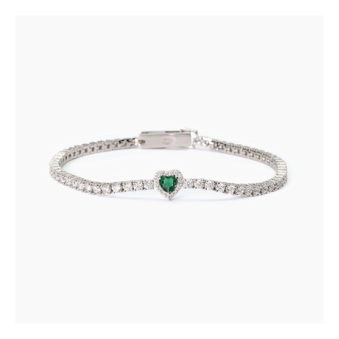 MABINA 533837 - Bracciale in argento 925/°°° smeraldo sintentico e zirconi