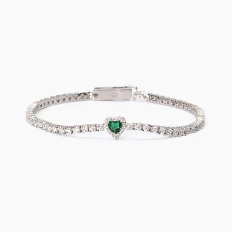 MABINA 533837 - Bracciale in argento 925/°°° smeraldo sintentico e zirconi
