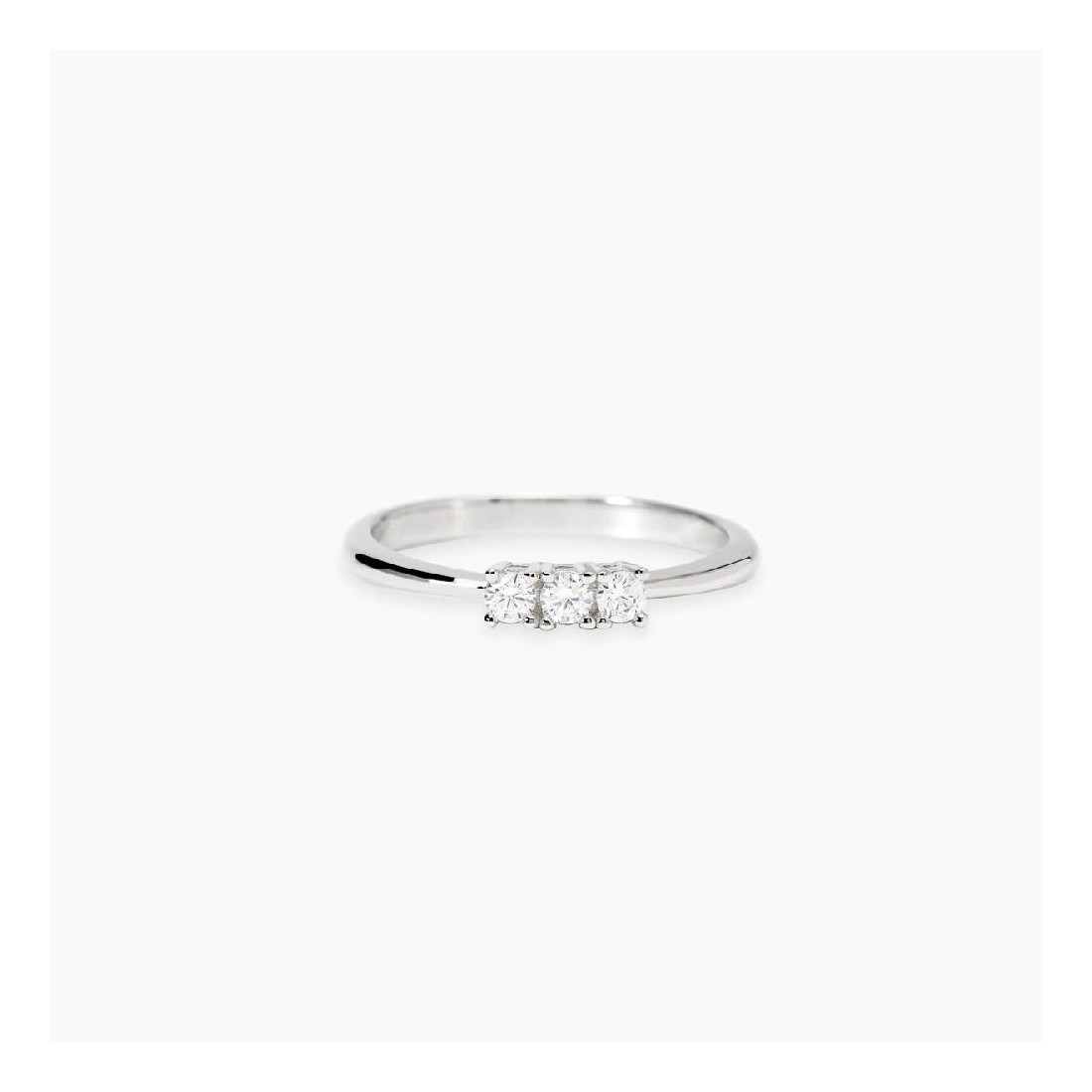 MABINA 523469 - Anello in argento 925/°°°  trilogy e diamanti lab-grown