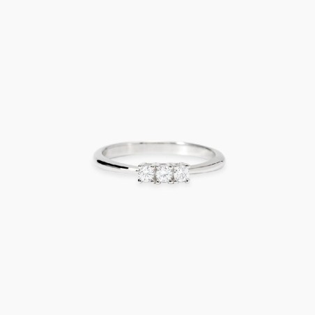 MABINA 523469 - Anello in argento 925/°°°  trilogy e diamanti lab-grown