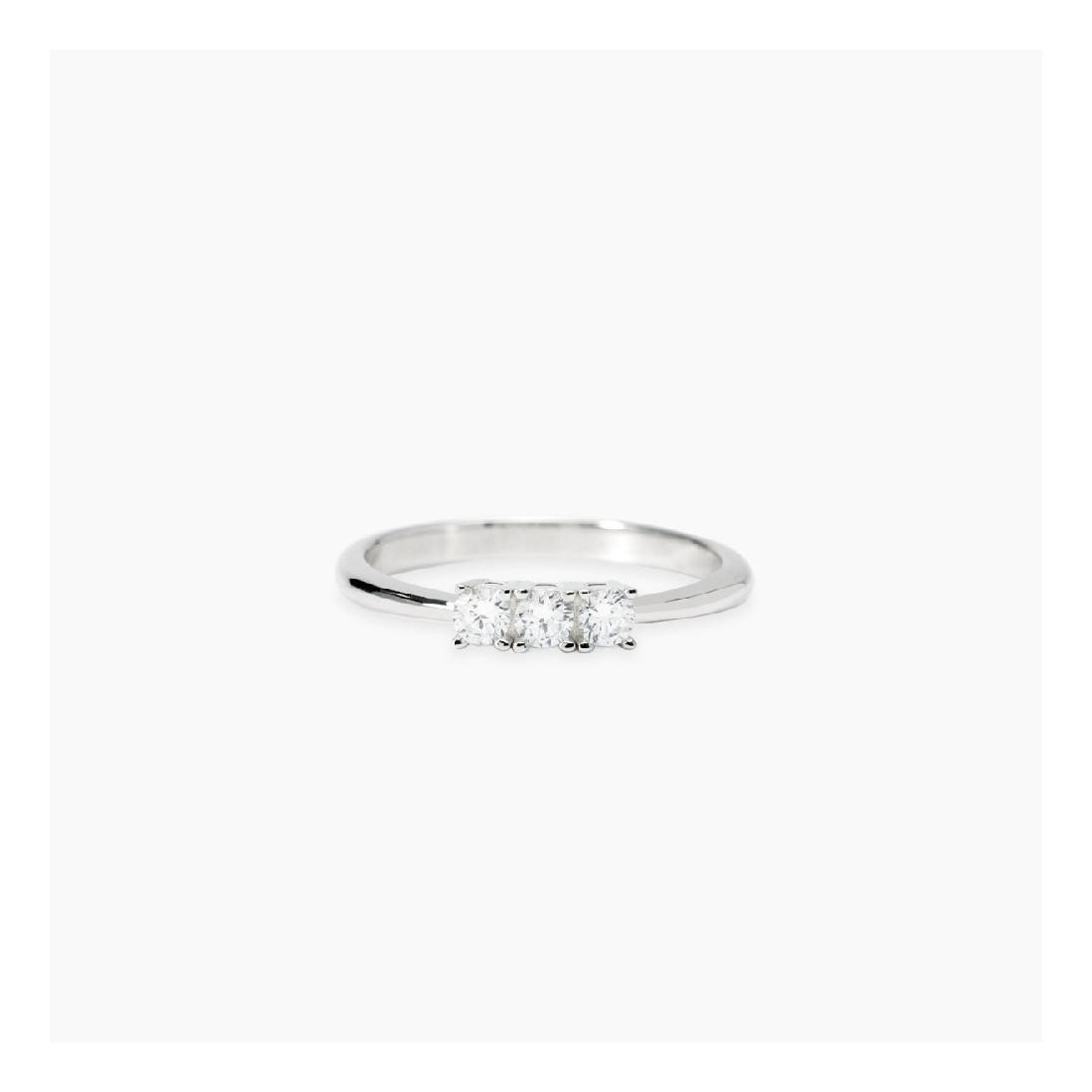 MABINA 523473 -Anello in argento 925/°°°  trilogy e diamanti lab-grown