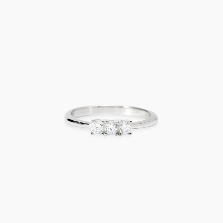 MABINA 523473 -Anello in argento 925/°°°  trilogy e diamanti lab-grown