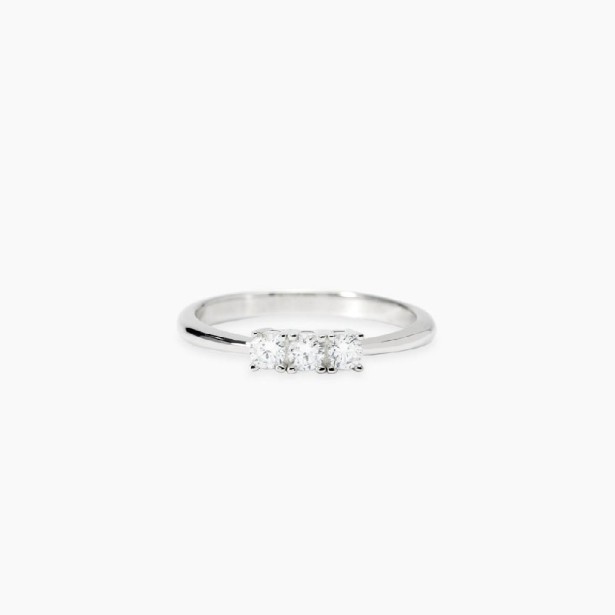 MABINA 523473 -Anello in argento 925/°°°  trilogy e diamanti lab-grown