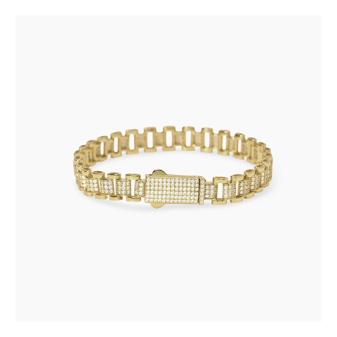 MABINA 534099 Bracciale in argento 925/°°° dorato e zirconi