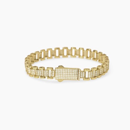 MABINA 534099 Bracciale in argento 925/°°° dorato e zirconi