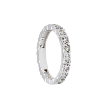 Anello eternity in oro bianco 750/ooo e diamante