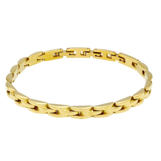 Bracciale in acciaio dorato