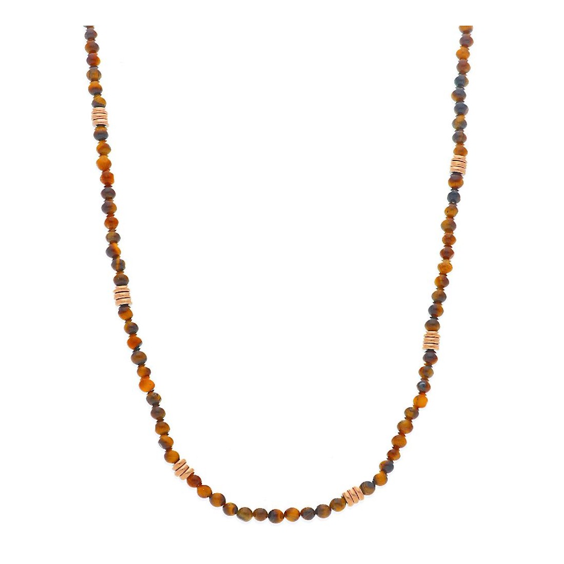 Girocollo con sfere brown