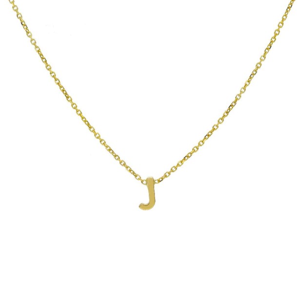 Girocollo in oro giallo 375/°°° con iniziale