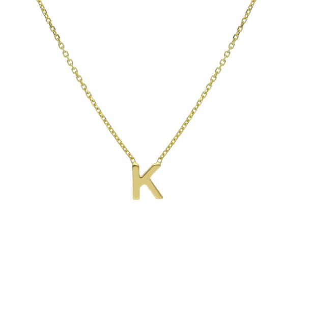 Girocollo in oro giallo 375/°°° con iniziale