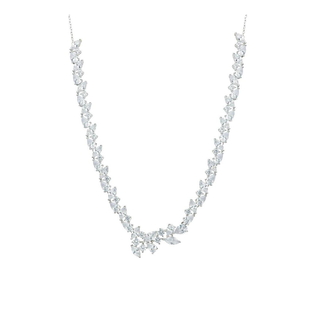 Girocollo in argento 925/ooo e zirconia cubica