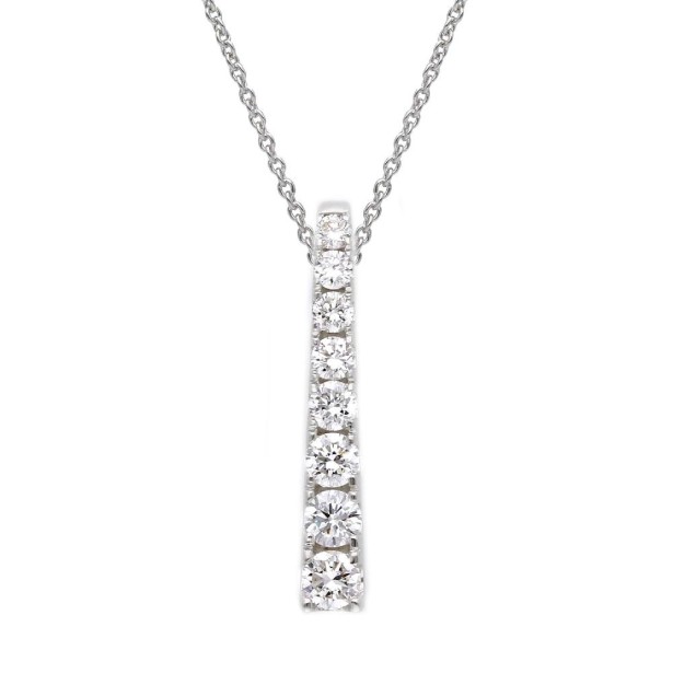 Girocollo in oro bianco 375/ooo  e diamanti