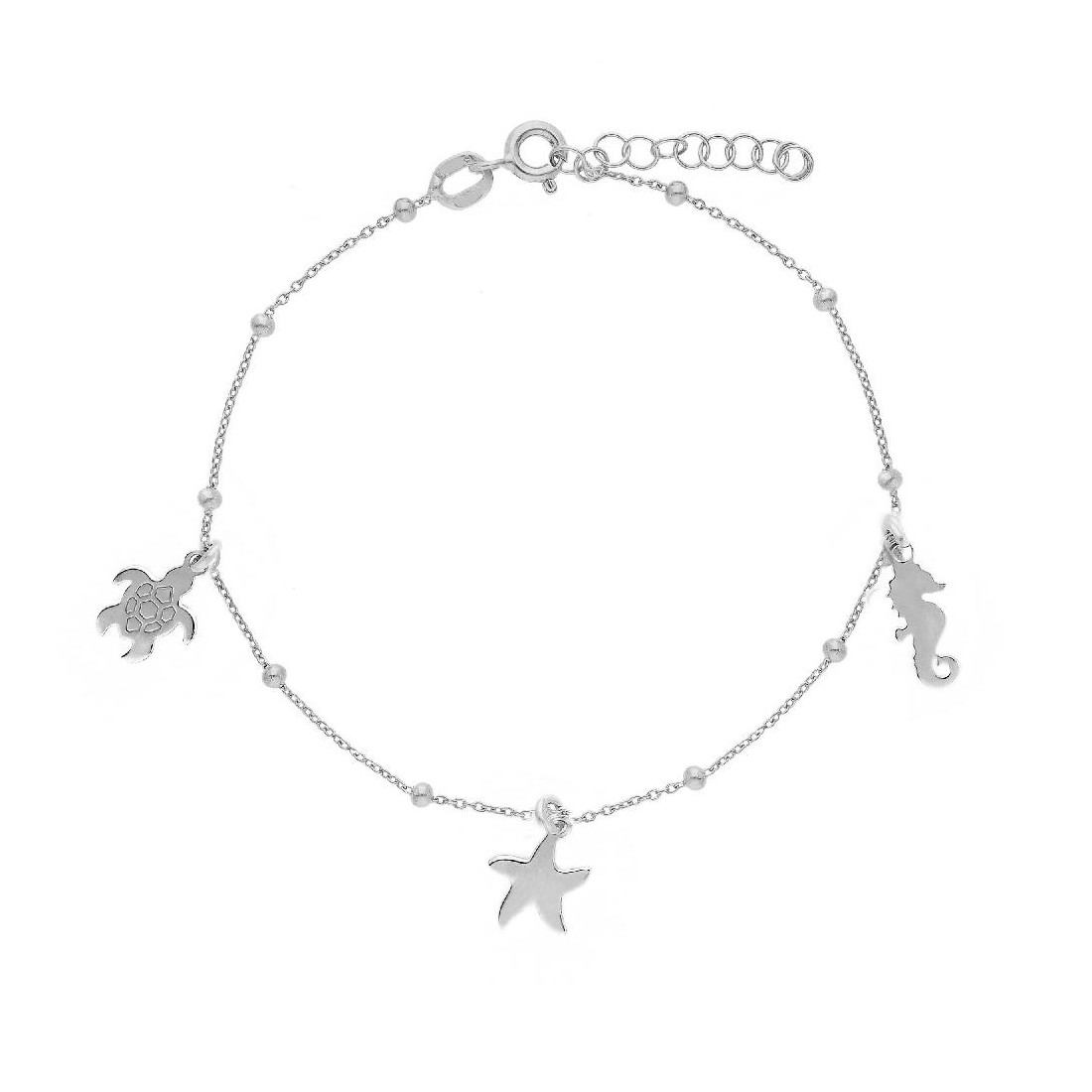 Bracciale in argento 925/ooo con charms