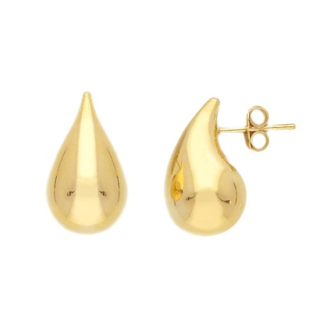 Orecchini lobo in oro giallo 375/°°°